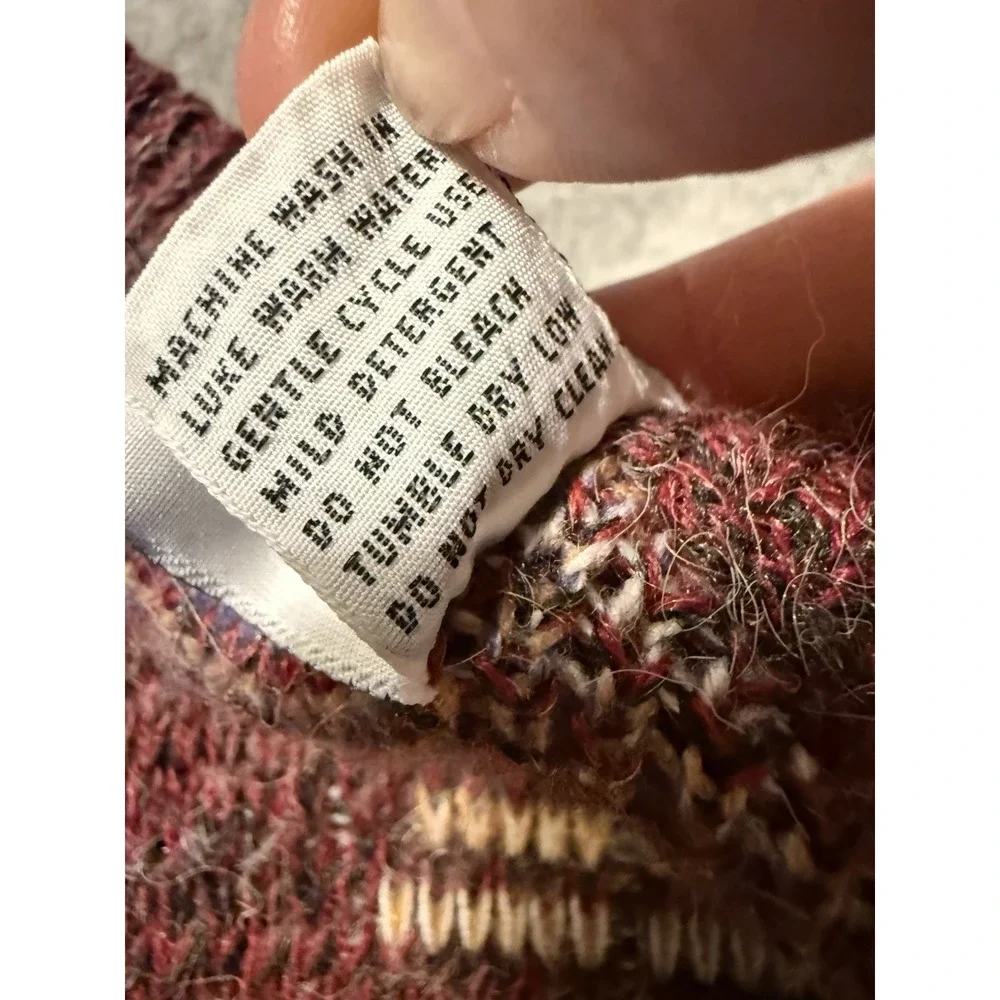 Vintage McGregor USA Geometric Southhwest Sweater Men's M Maroon Grandpacore